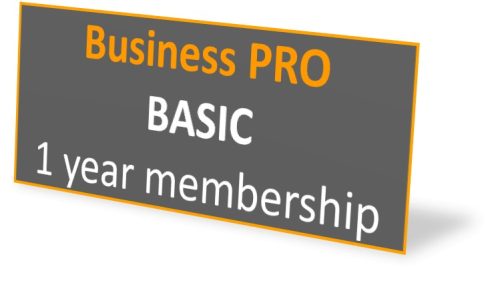 Business PRO BASIC plan 1 year membership