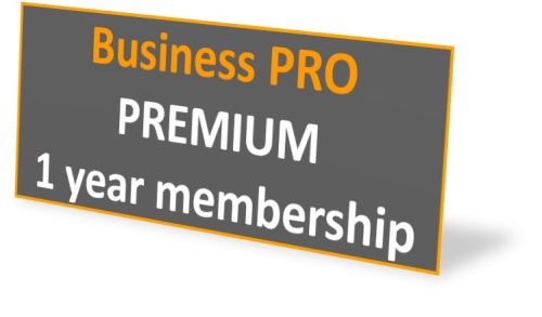 Business PRO PREMIUM plan 1 year membership