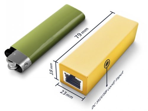 Ultra-compact media converter with 1*10/100/1000M RJ45 port + 1000M SFP port (without SFP module)