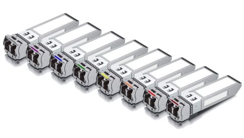 10G CWDM SFP+ module, 1470-1610nm (CH47-61), 80km over SMF, DDM, duplex LC connector, 0°C ~ +70°C temp range