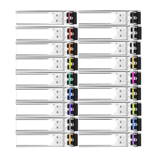 1.25G CWDM SFP module, 1270-1610nm (CH27-61), 80km over SMF, DDM, duplex LC connector, -5°C ~ +70°C temp range