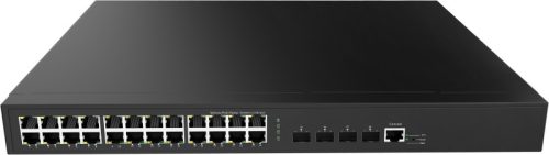 L2 Managed Full Gigabit Ethernet Switch, 24 x 10/100/1000Base-T + 4 x 1G/2.5G/10GE SFP+ ports, enhanced L2 and static routing support