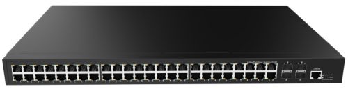 L2 Managed Full Gigabit Ethernet Switch, 48 x 10/100/1000Base-T + 4 x 1G/2.5G/10GE SFP+ ports, enhanced L2 and static routing support