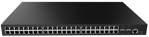 L2 Managed Full Gigabit Ethernet PoE Switch, 48 x 10/100/1000Base-T with 802.3af/at PoE + 4 x 1000/2500Base-X SFP ports, 370W PoE budget